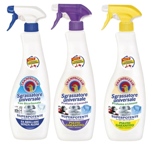 Zestaw Chanteclair odtłuszczacze lawendowy, cytrynowy, z sodą 3x600ml