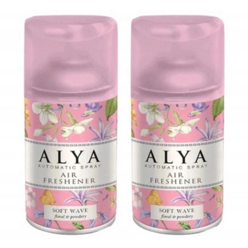 Alya Soft Wave odświeżacz powietrza w sprayu i do automatów 60 dni 2x 250ml