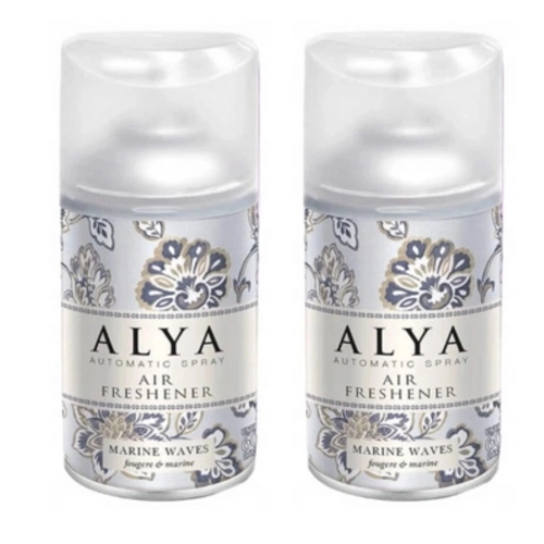 Alya Fresh odświeżacz powietrza spray i do automatów Marine 60 dni 250ml x2
