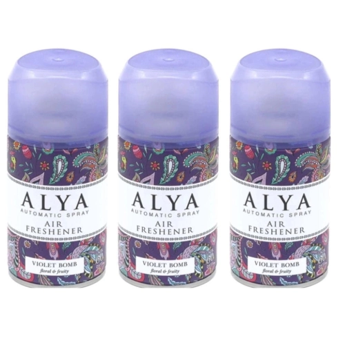 Alya Violet Bomb odświeżacz powietrza w sprayu i do automatów 60dni 3x250ml