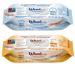 Wewi Chusteczki XXL czyszczące uniwersalne i z arabskim mydłem 2x100szt