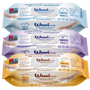 Wewi ręczniki czyszczące XXL lawenda,uniwersalne,z mydłem arabskim 3x100szt