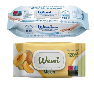 Wewi ręczniki czyszczące uniwersalne i chusteczki nawilżane Melon
