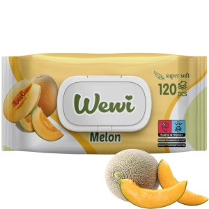 12x Wewi Chusteczki Nawilżane Melon 120 szt. – owocowa świeżość na co dzień