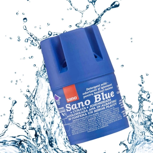 Sano Blue żel czyszcząco- barwiący do spłuczki w kolorze niebieskim 150g