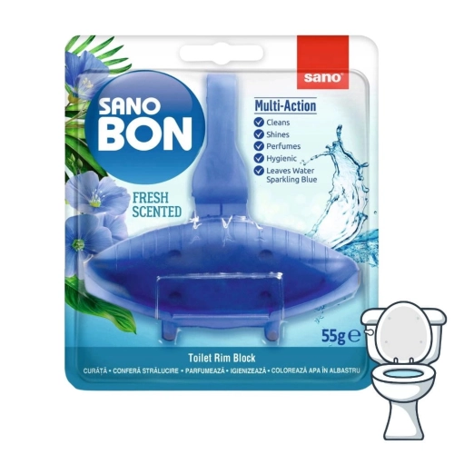 Sano Bon Fresh barwiąca zawieszka do toalety o świeżym zapachu 55g