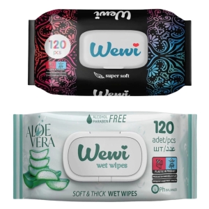 Wewi chusteczki nawilżane Dream dubajski zapach i Aloes 2x120szt