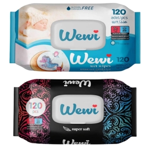 Wewi chusteczki nawilżane Baby dla dzieci i Dream dubajski zapach 2x120szt