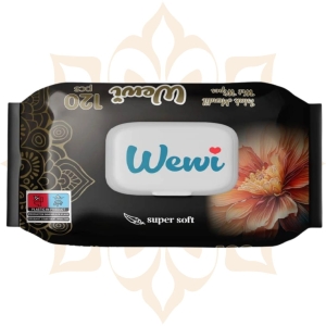 12x Chusteczki nawilżane Wewi Flower 120szt.super soft delikatne praktyczne