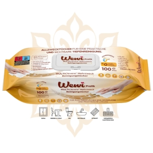 Wewi Pratik Chusteczki czyszczące z arabskim mydłem 100 szt. czystość blask