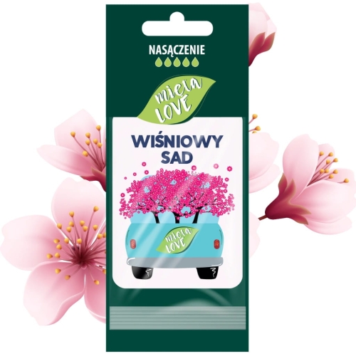 Mięta Love Wiśniowy Sad intensywny zapach do samochodu/szafy zawieszka