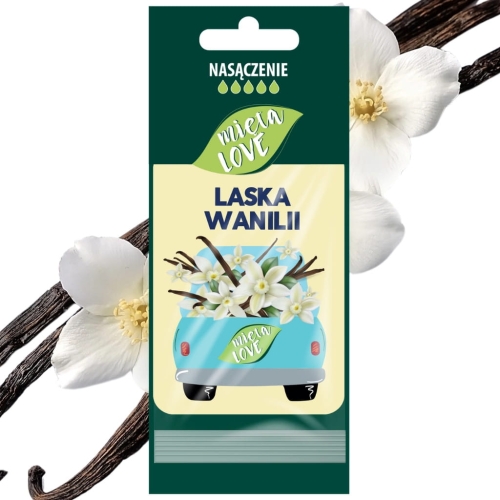Mięta Love Laska Wanilii intensywny zapach do samochodu/szafy zawieszka