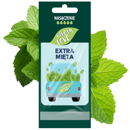 Mięta Love Extra Mięta intensywny zapach do samochodu/szafy zawieszka