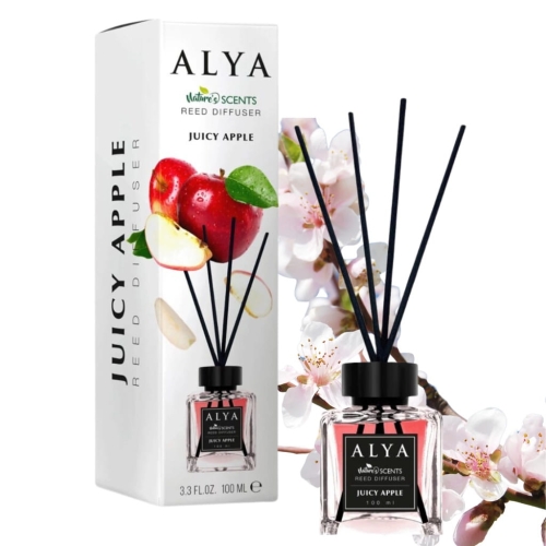 Alya patyczki zapachowe o intensywnym jabłkowym zapachu 100ml
