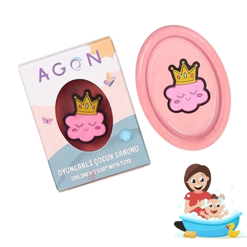 Agon Kids mydło o zapachu róży dla dzieci z zabawką 50g