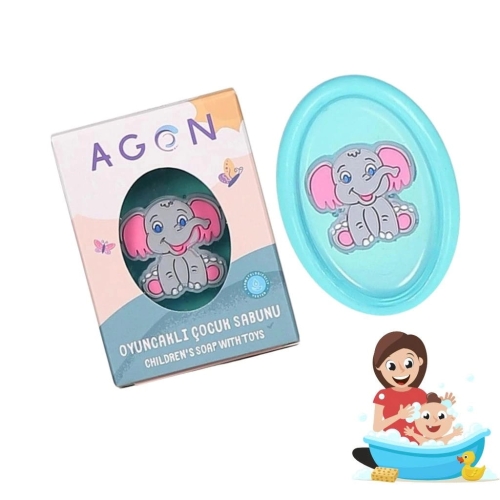 Agon Kids mydło o zapachu eukaliptusa dla dzieci z zabawką 50g