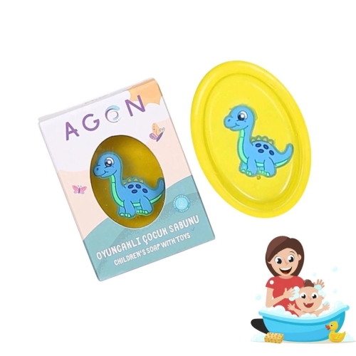 Agon Kids mydło o zapachu banana dla dzieci z zabawką 50g