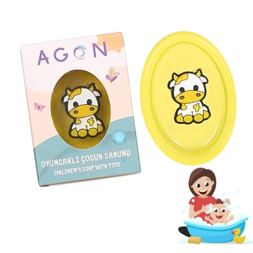 Agon Kids mydło o zapachu cytryny dla dzieci z zabawką 50g