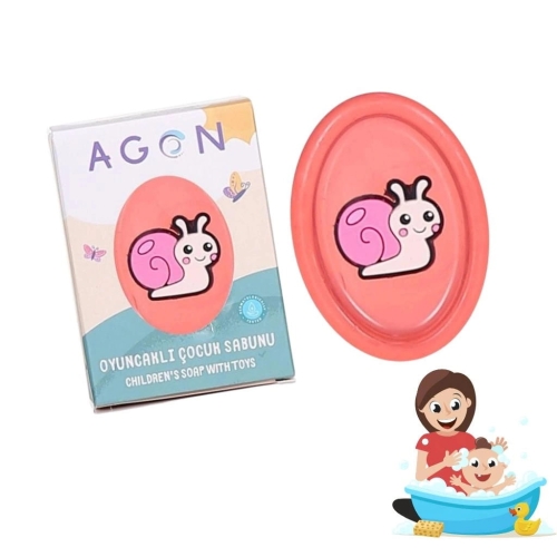 Agon Kids mydło o zapachu owoców granatu dla dzieci z zabawką 50g