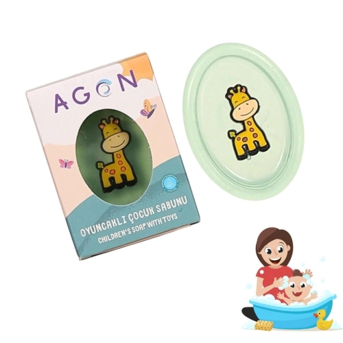 Agon Kids mydło o zapachu jabłka dla dzieci z zabawką 50g