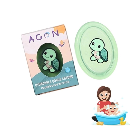 Agon Kids mydło o zapachu mięty dla dzieci z zabawką 50g