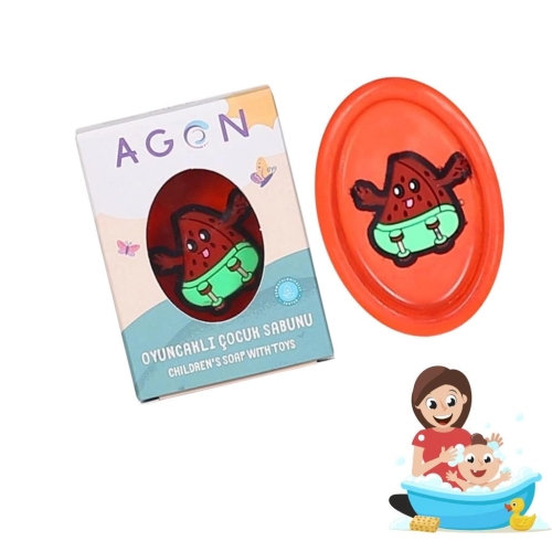 Agon Kids mydło o zapachu truskawki dla dzieci z zabawką 50g