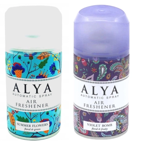Alya Summer Flowers i Violet Bomb odświeżacz powietrza 2x 250ml