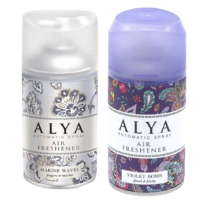 Zestaw Alya Fresh odświeżacz powietrza Marine i Violet Bomb 60 dni 2x 250ml