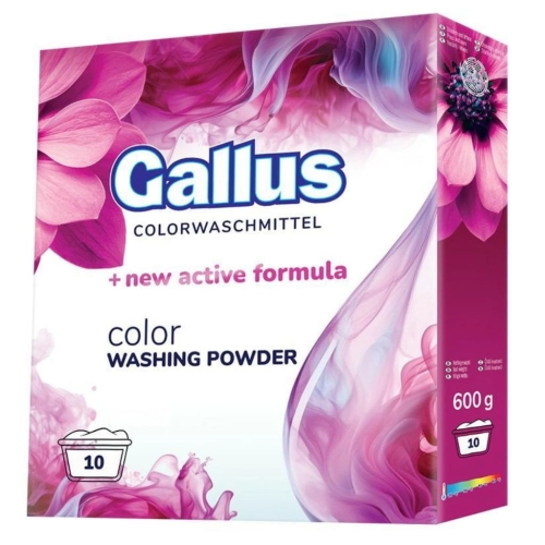 Gallus Color proszek do prania z aktywną formułą 10pr 600g w kartoniku