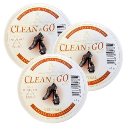 3x Mattes Clean&Go pasta do butów neutralna w puszce 40g