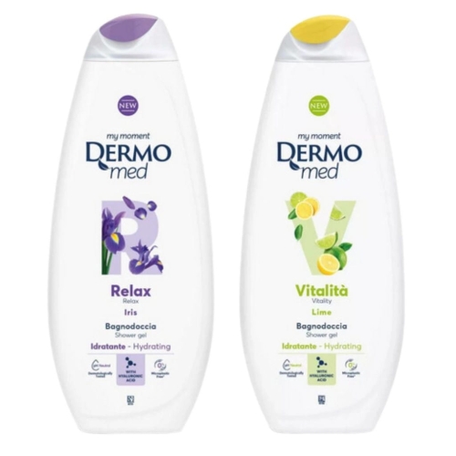 Zestaw Dermomed żel pod prysznic Relax i Limonka 2x 750ml