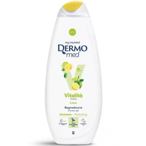 Dermomed nawilżający żel pod prysznic z kwasem hialuronowym Limonka 750ml