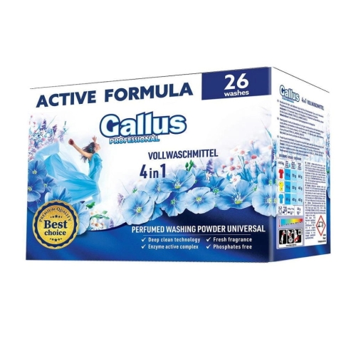 Gallus Professional proszek do prania uniwersalny 4w1 26pr 1,3kg