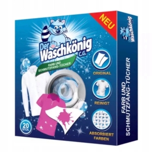 7x Der Waschkonig chusteczki wyłapujące kolor 20szt.