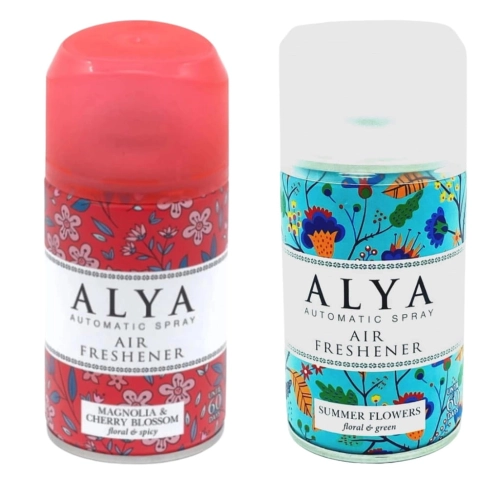 Zestaw Alya Magnolia Wiśnia i Summer Flower odświeżacz powietrza 2x 250ml