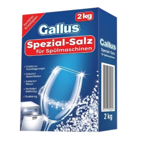 Gallus sól do zmywarki. Ochrona i blask naczyń, zapobiega kamieniu 2,0kg