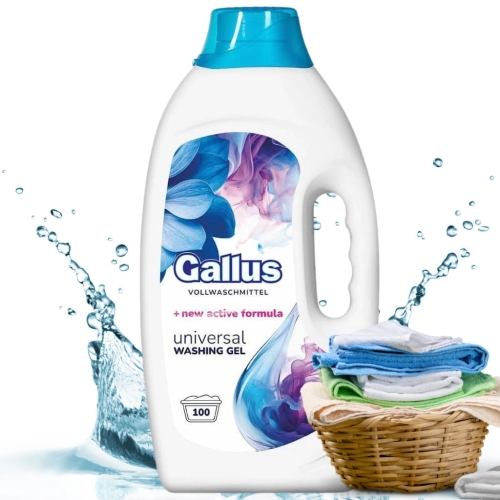 Gallus żel do prania uniwersalny 100pr 4l z aktywną formułą