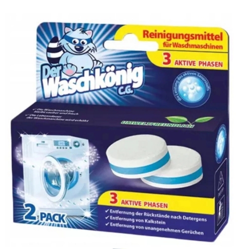Der Waschkonig tabletki do czyszczenia pralki 2szt
