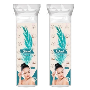 Wewi Cotton Pads bawełniane płatki kosmetyczne do demakijażu 2x 120szt