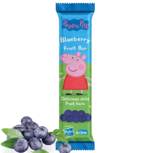 Peppa Pig Apple Bar 20g zdrowy owocowy baton daktylowo jagodowy dla dzieci