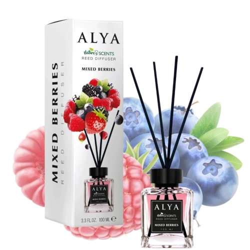 Alya patyczki zapachowe Nature's Scents Berries o zapachu owocowym 100ml