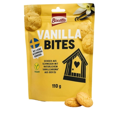 Biscotto szwedzkie kruche ciasteczka o smaku waniliowym wegańskie 110g