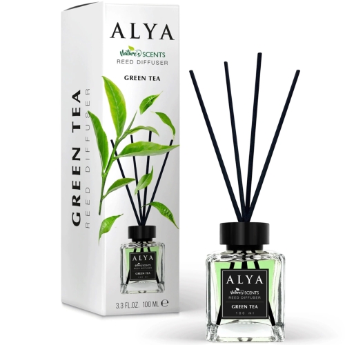 Alya patyczki zapachowe Nature's Scents Green Tea o zapachu herbaty 100ml