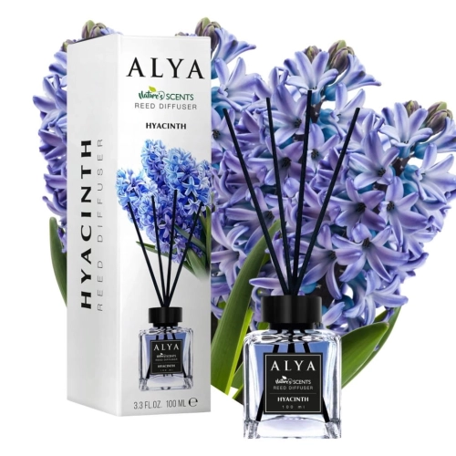 Alya Reed Diffuser Hyacinth dyfuzor z patyczkami zapachowymi 100ml