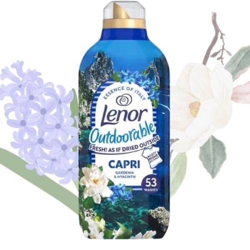 Lenor Capri płyn do płukania o zapachu gardenii i Hiacynta 53p 742ml