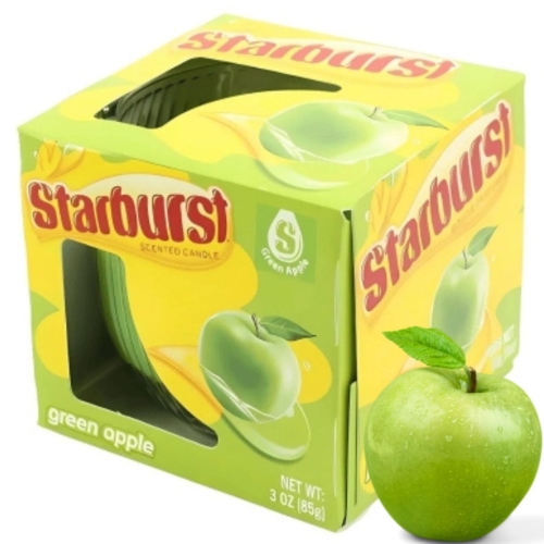 Świeca zapachowa Starburst Green Apple - zielone jabłko 85 g