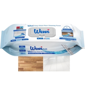 Wewi Easy Clean Mokre Ręczniki Wkłady do Mycia Podłóg 50szt niebies. x2