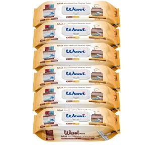 Wewi Easy Clean Mokre Wkłady do Mycia Podłóg 50szt z mydłem arabskim x6