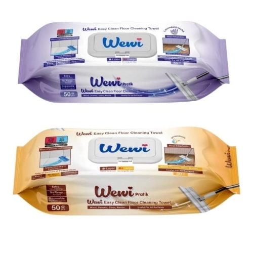 Wewi Mokre Ręczniki Wkłady do Mycia Podłóg 2x 50szt arabskie i lawenda