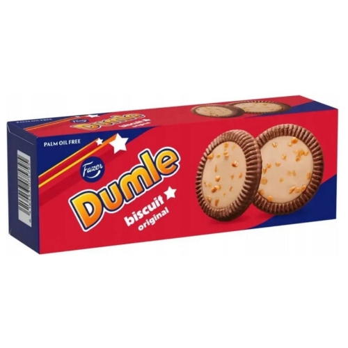 Dumle Biscuit Original kakaowe ciastka z nadzieniem toffii 120g